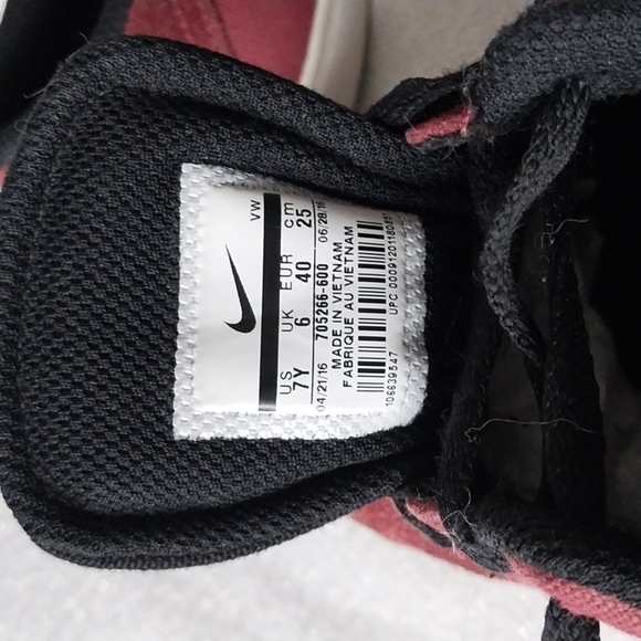 Nike SB Check Big Kids 7Y Burgundy - Picture 5 of 6